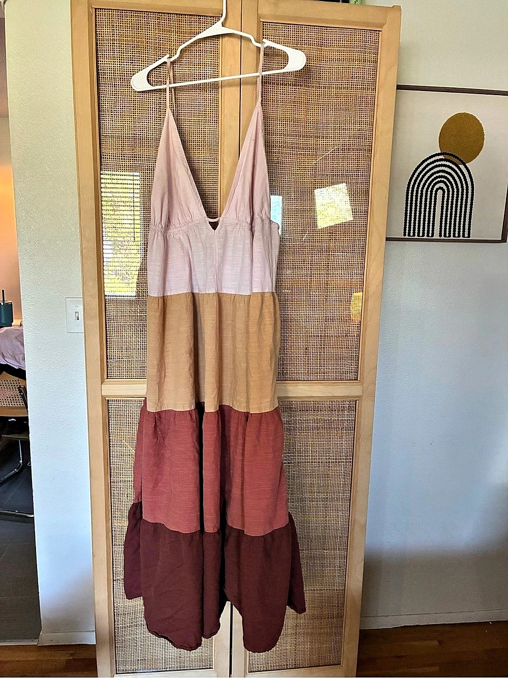 Anthropologie The Raya colorblock maxi dress